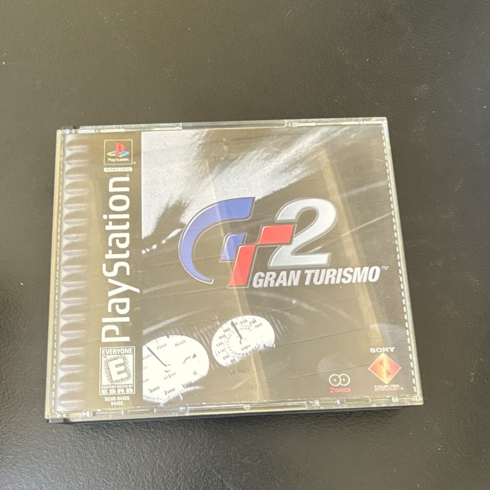 Gran Turismo 2 (PS1, 1999) E NTSC-U/C Game Disc w/ Case & Manual, Multiplayer